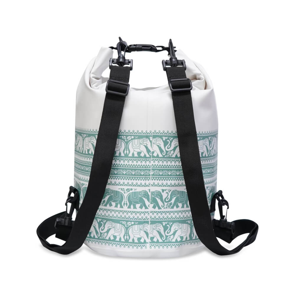 กระเป๋ากันน้ำ FEELFREE DRY TUBE CHANG รุ่นช้าง 15L สีขาว/เขียว_4